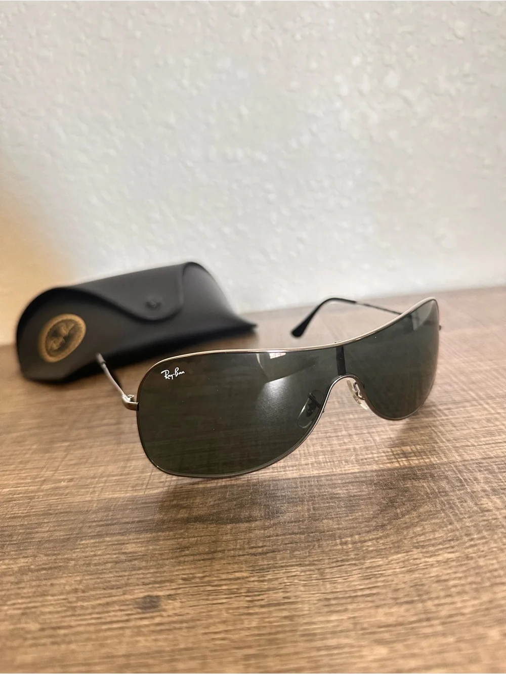 Ray-Ban Shield Sunglasses RB3211 Men’s Large- perfect condition!